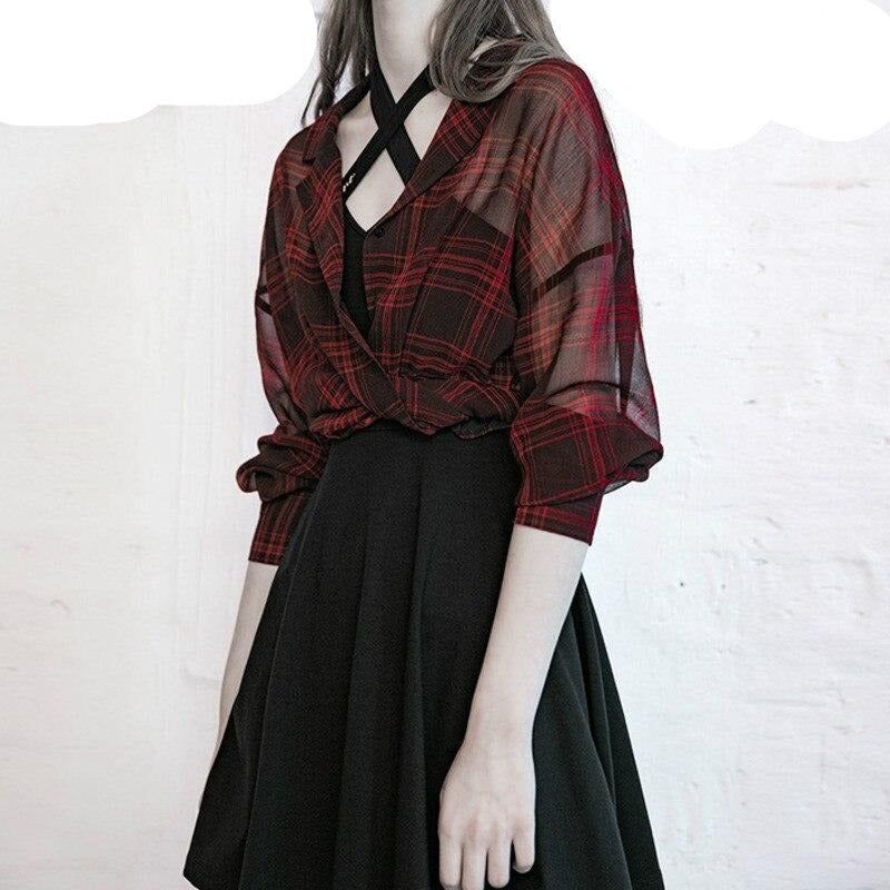 plaid shirt outfit ideas 0071