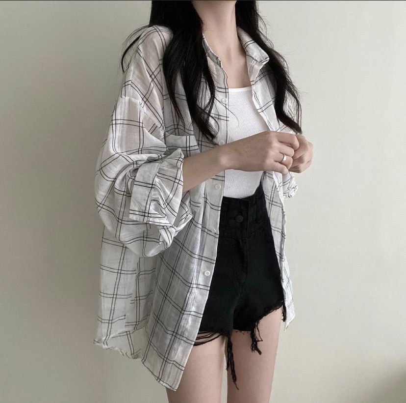 plaid shirt outfit ideas 0073