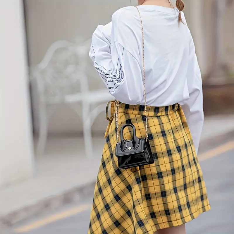 plaid skirt outfit ideas 0072