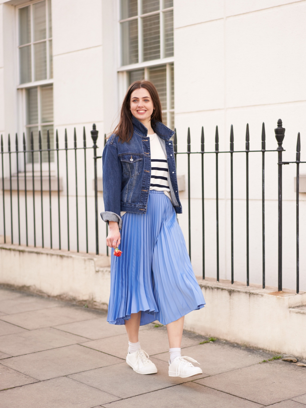 pleated skirt outfit ideas 0016