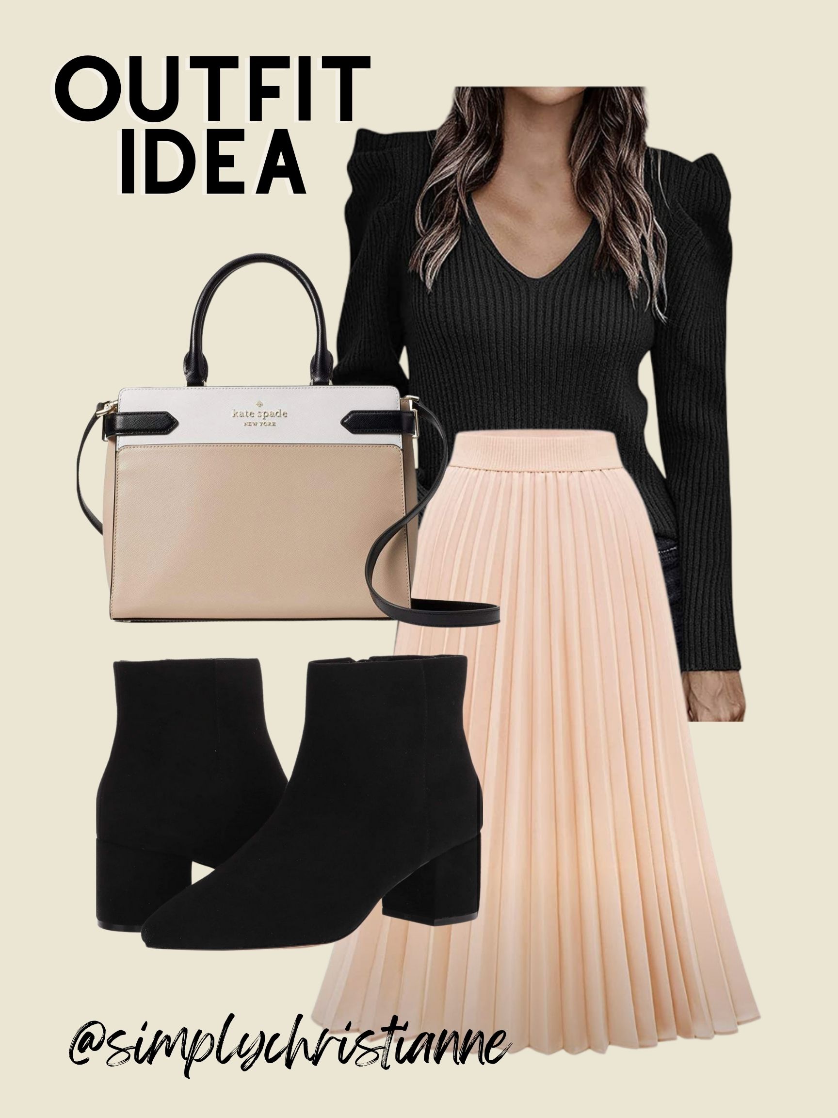 pleated skirt outfit ideas 0061