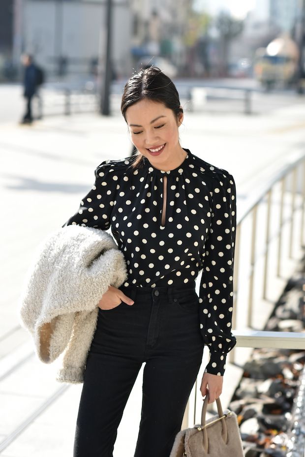 polka dot outfit ideas 0069