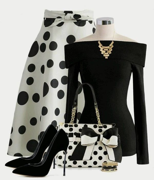 polka dot outfit ideas 0071