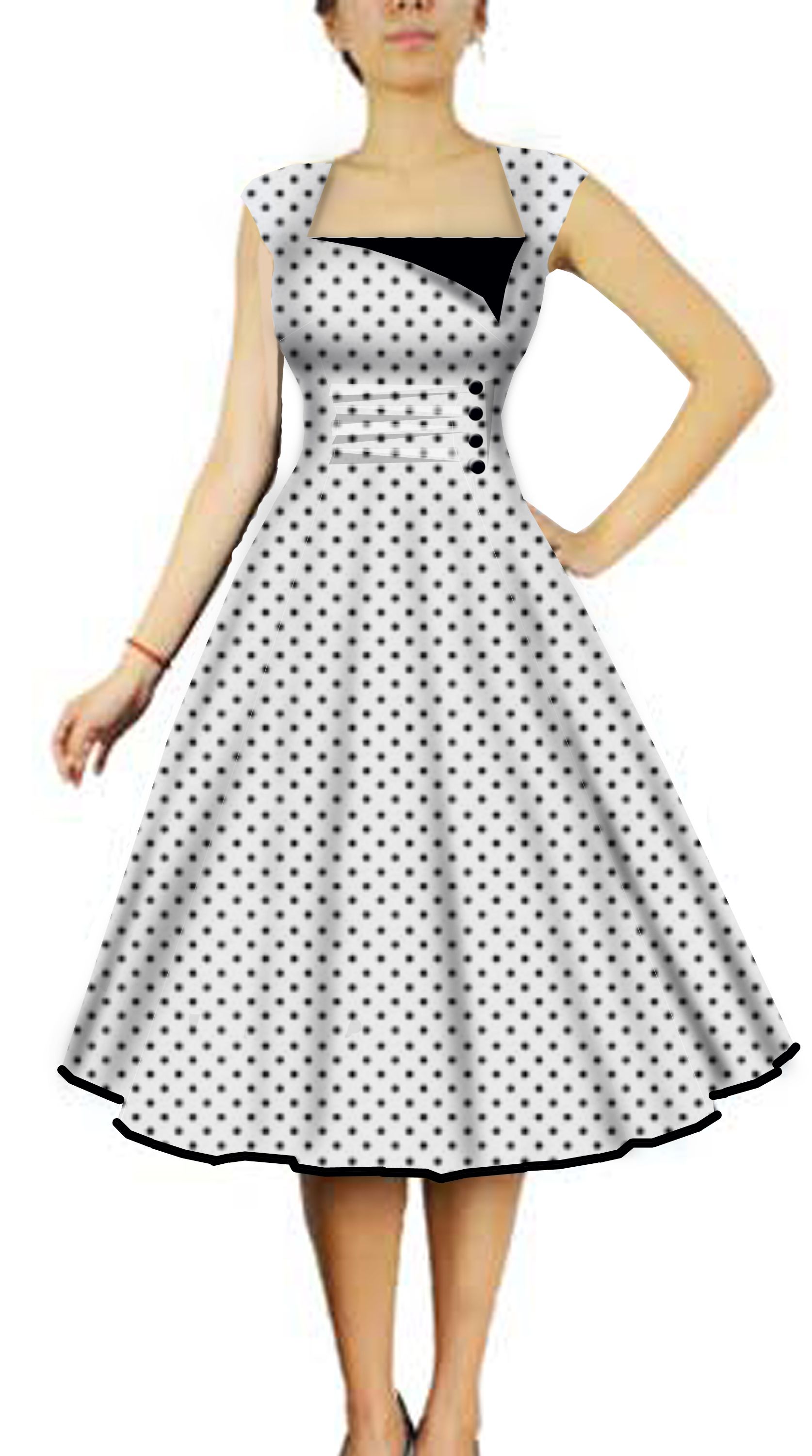 polka dot outfit ideas 0082