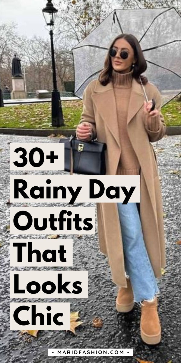 practical rainy day outfit ensembles