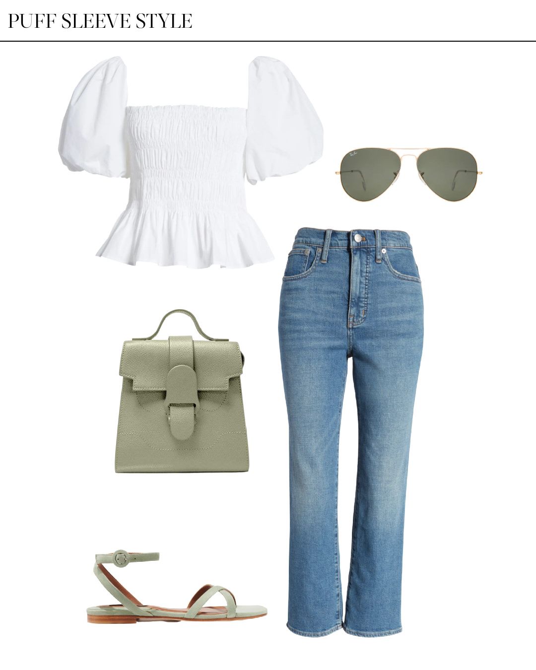 puff sleeve top outfit ideas 0012