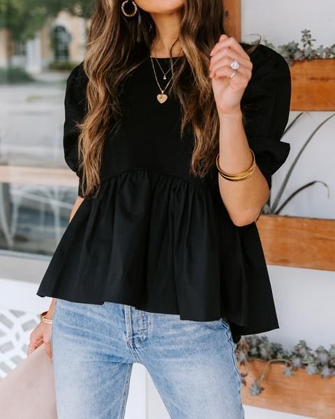 puff sleeve top outfit ideas 0054