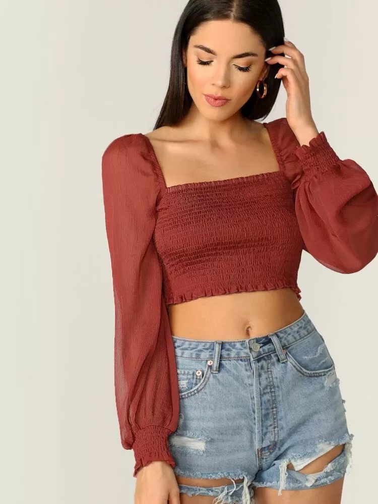 puff sleeve top outfit ideas 0063