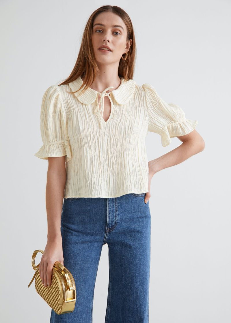 puff sleeve top outfit ideas 0069