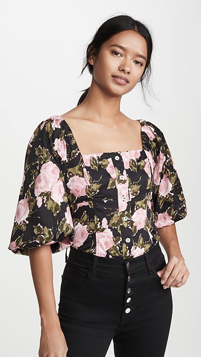 puff sleeve top outfit ideas 0088