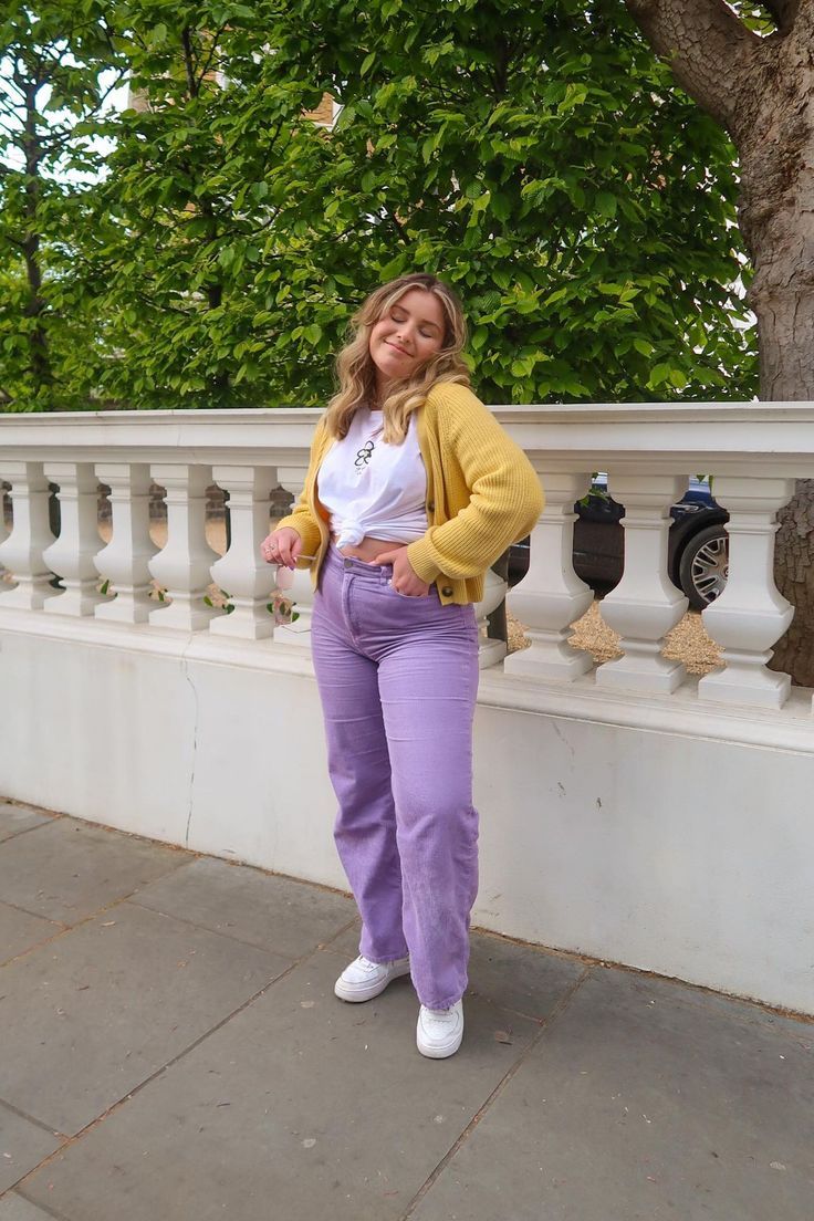 purple and yellow outfit ideas 0044