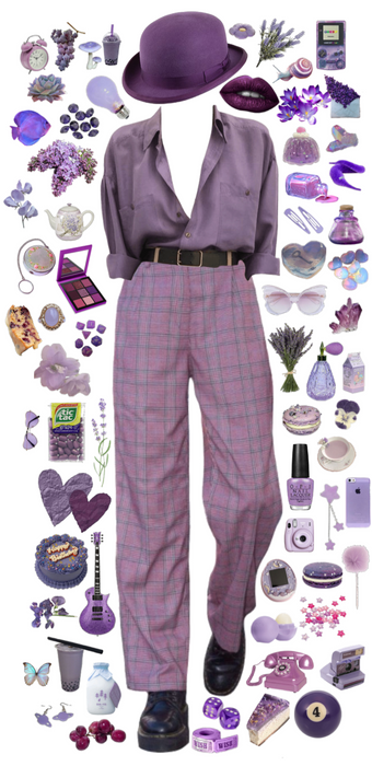 purple and yellow outfit inspiration