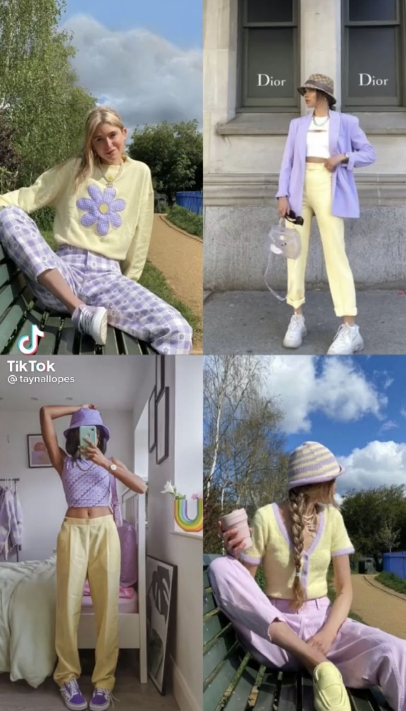 purple and yellow outfit looks for occasions