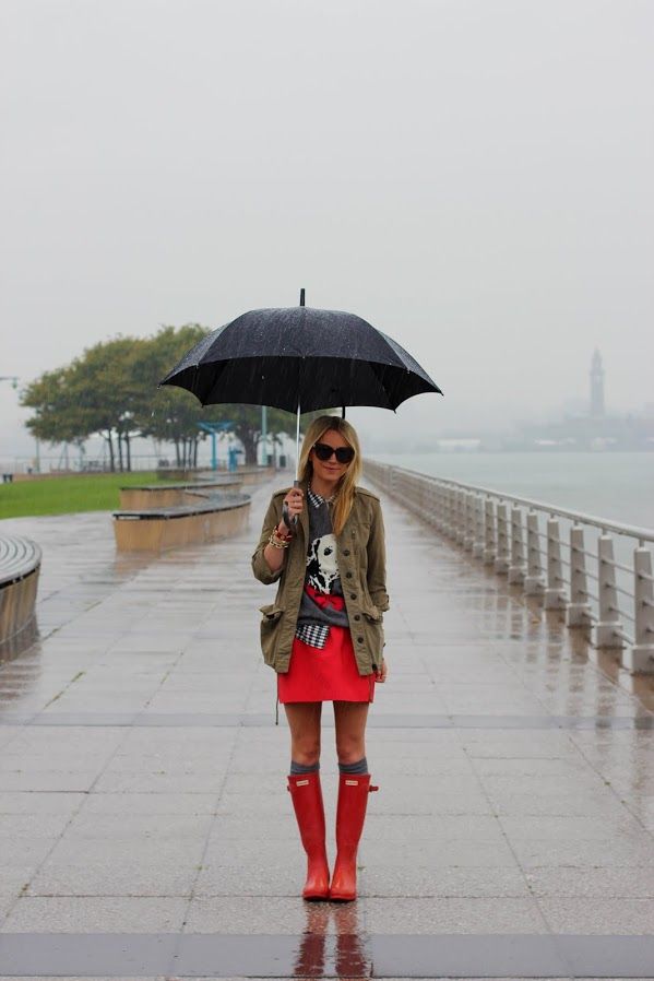 rain boots outfit ideas 0047