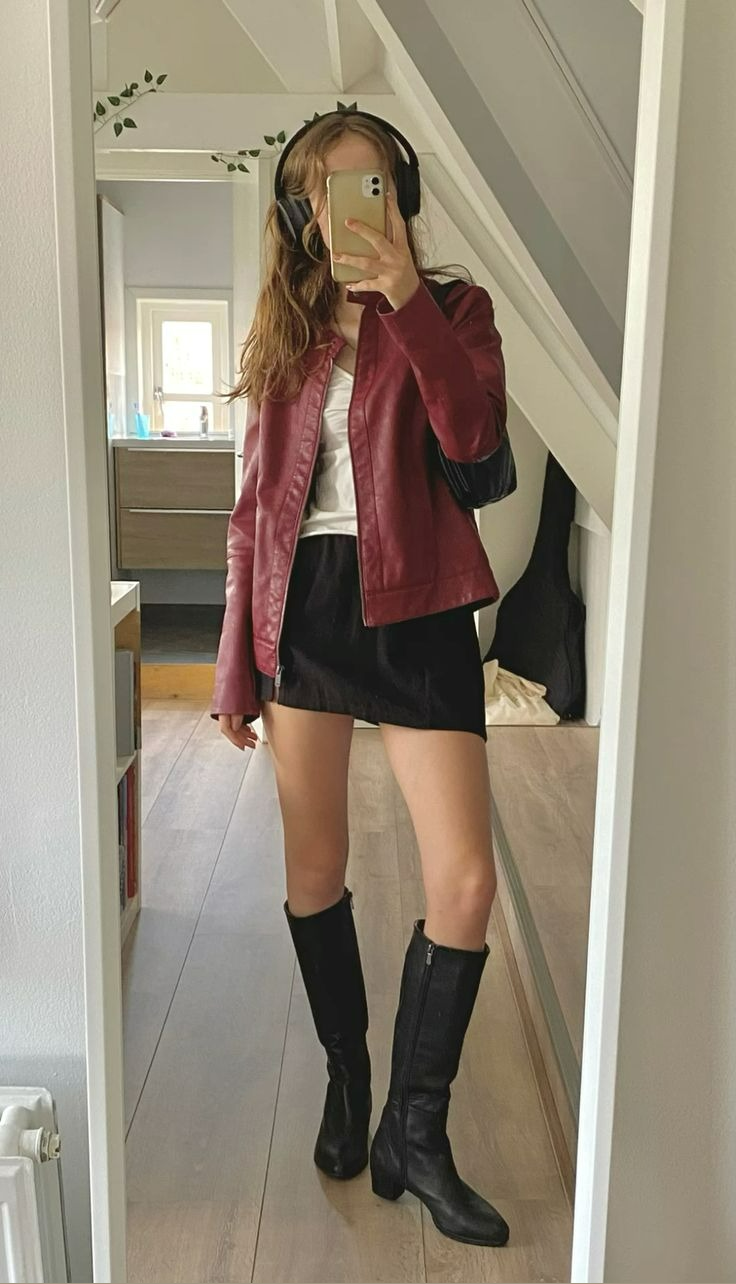 red and black outfit ideas 0013