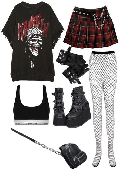 red and black outfit ideas 0021