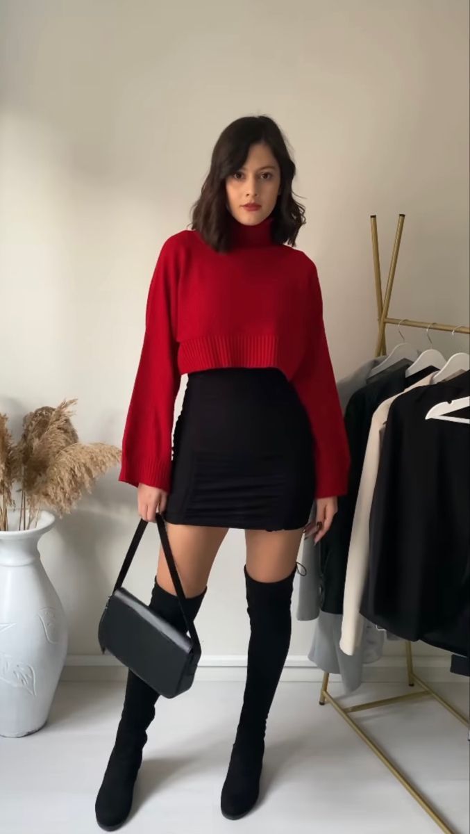 red and black outfit ideas 0064