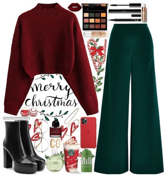 red and green outfit ideas 0040