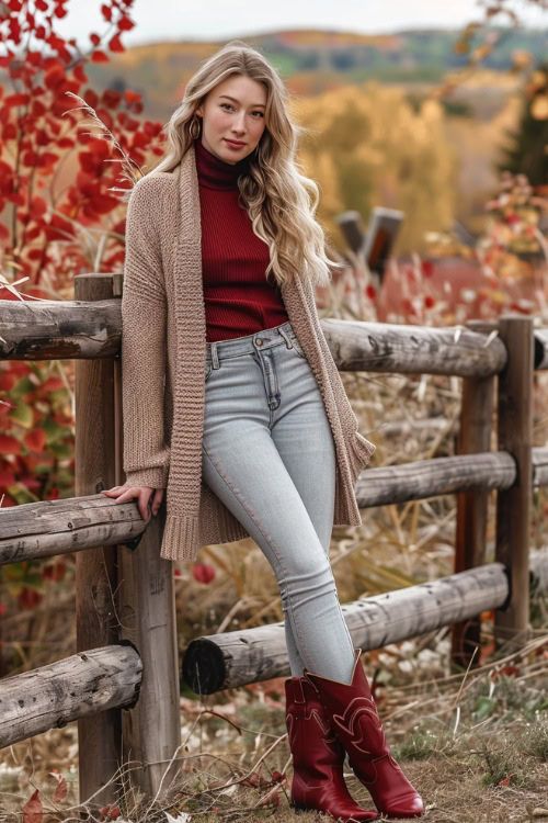 red boots outfit ideas 0015