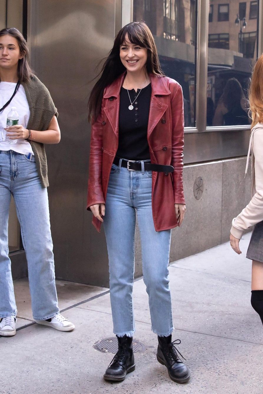 red leather jacket outfit ideas 0069