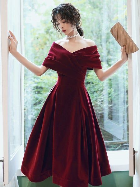 red velvet dress outfit ideas 0014