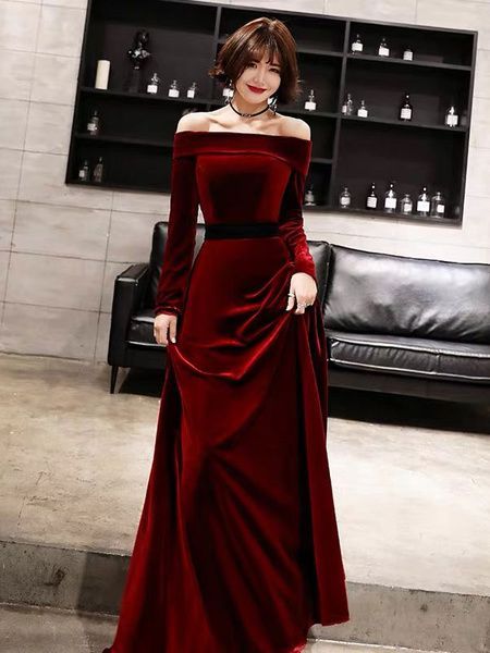 red velvet dress outfit ideas 0025