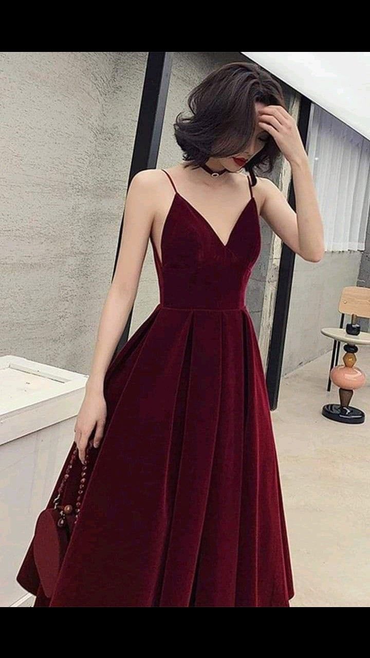 red velvet dress outfit ideas 0037