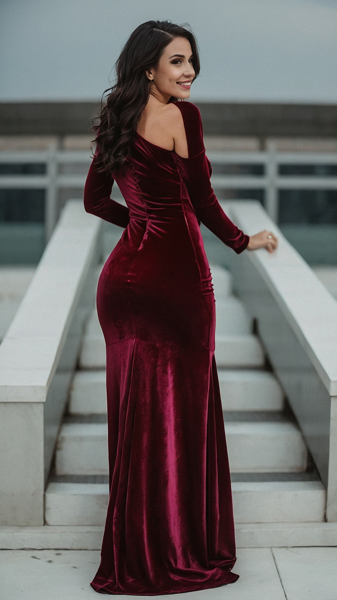 red velvet dress outfit ideas 0069