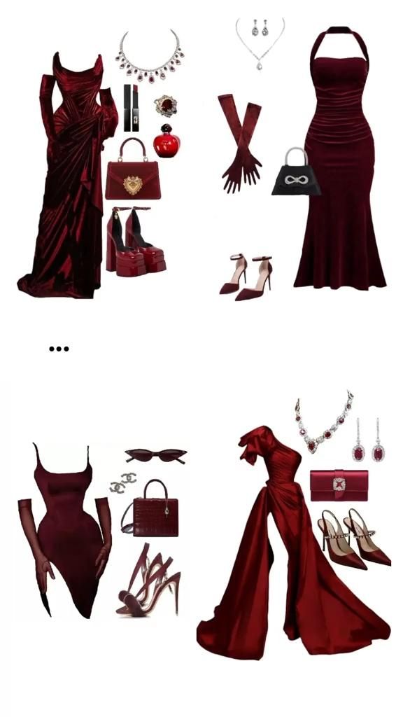 red velvet dress outfit ideas 0076