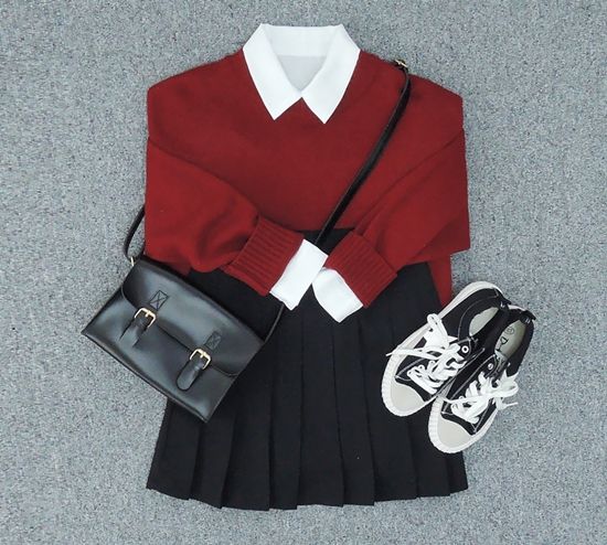 red white and black outfit ideas 0016