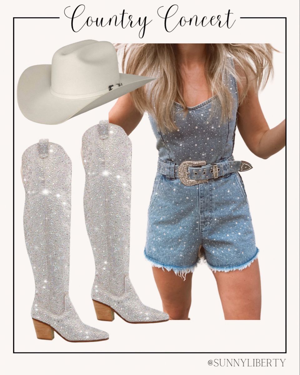 rhinestone boots outfit ideas 0047