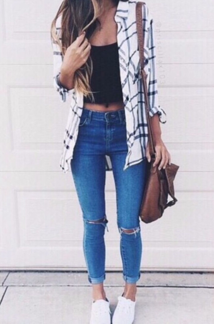 ripped jeans outfit ideas 0057