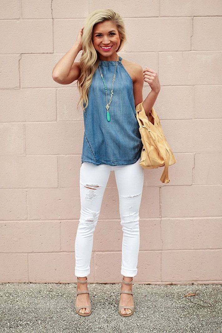 ripped jeans outfit ideas 0069