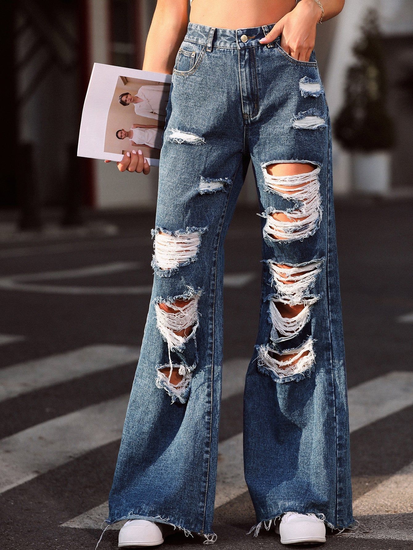 ripped jeans outfit ideas 0090