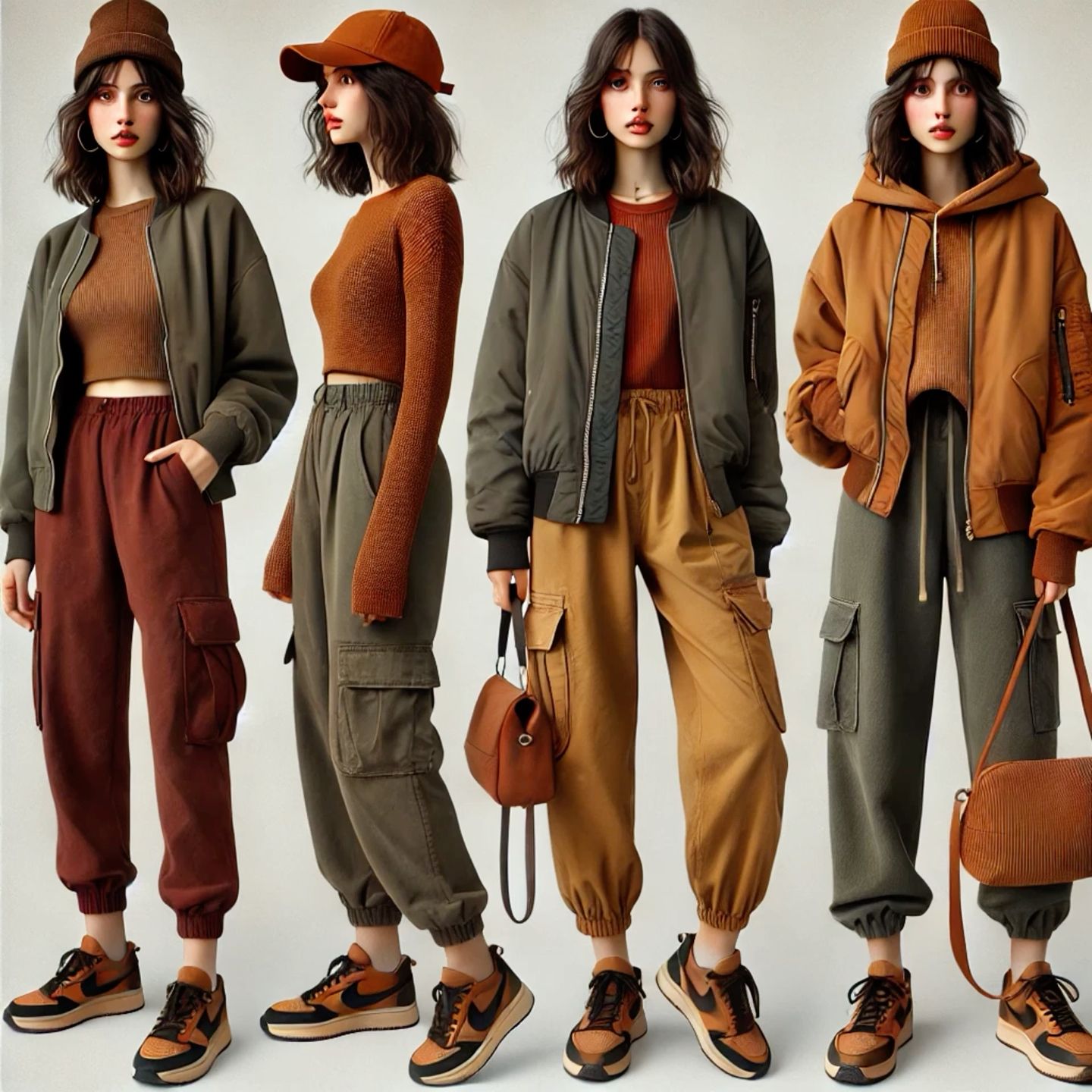 rust color outfit ideas for fall