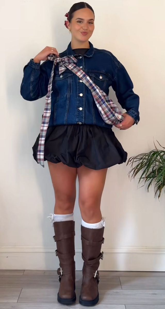 shorts and boots outfit ideas 0052