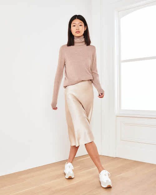 silk midi skirt outfit ideas 0071