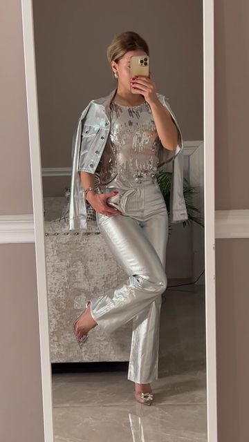 silver pants outfit ideas 0025