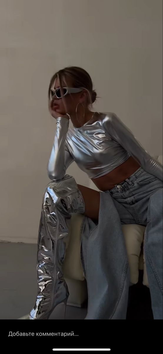 silver pants outfit ideas 0032