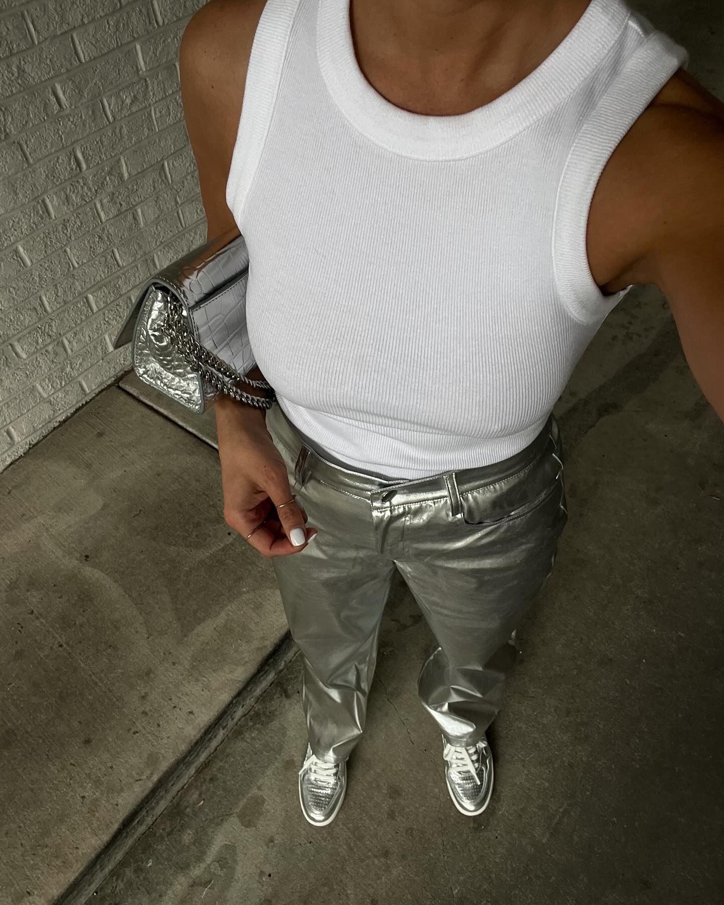 silver pants outfit ideas 0053