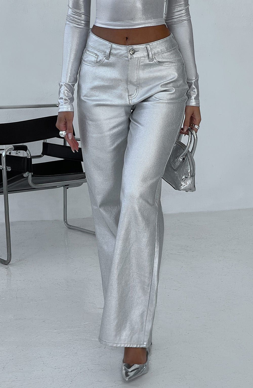 silver pants outfit ideas 0055