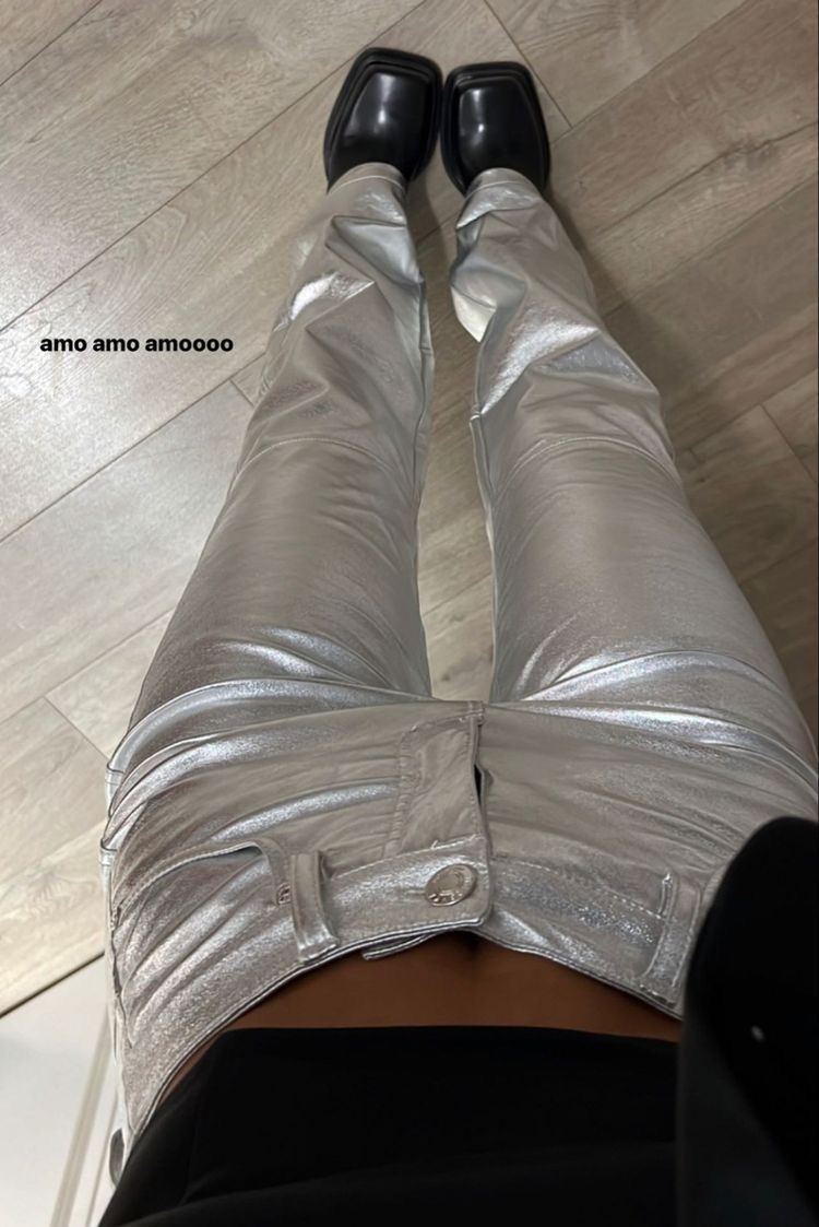 silver pants outfit ideas 0080