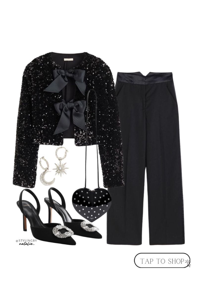 silver sequin blazer outfit ideas 0012