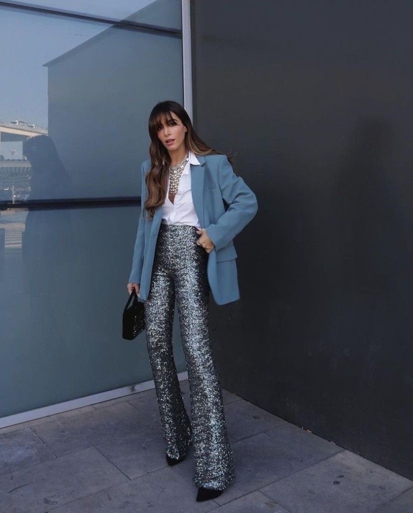 silver sequin blazer outfit ideas 0016