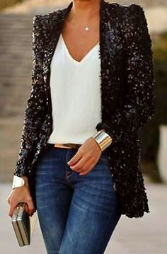 silver sequin blazer outfit ideas 0022