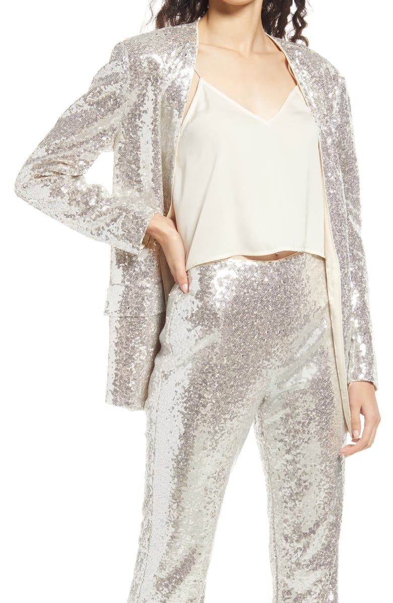 silver sequin blazer outfit ideas 0045