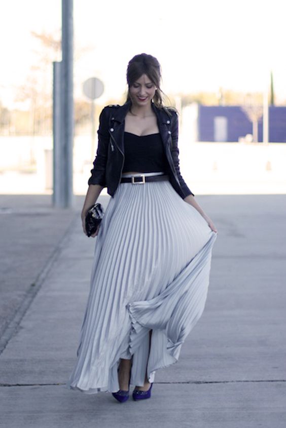 silver skirt outfit ideas 0025