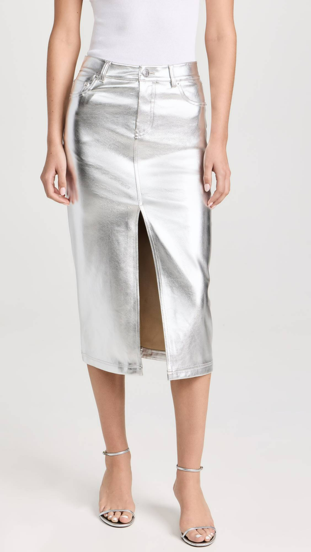 silver skirt outfit ideas 0042