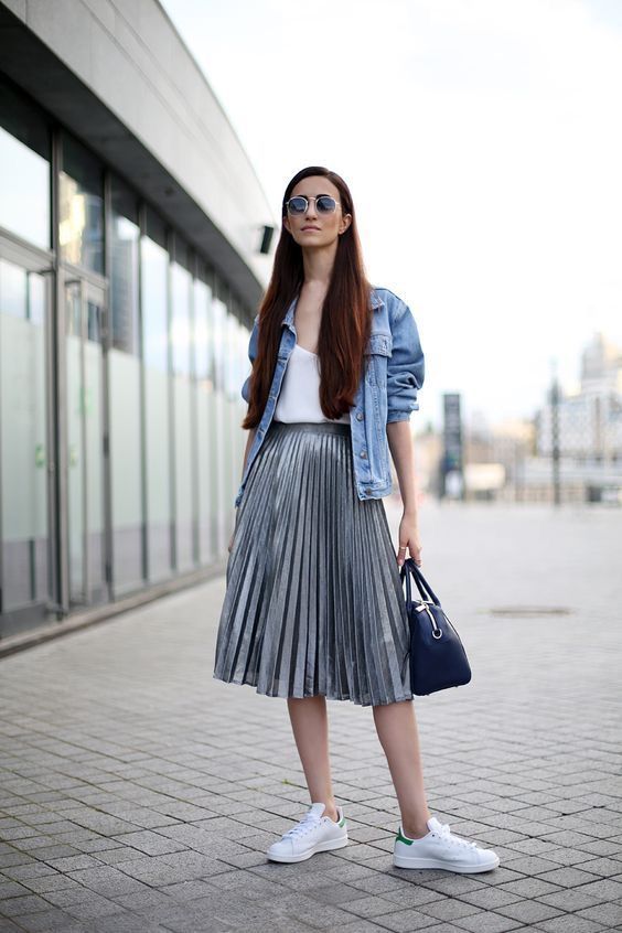 silver skirt outfit ideas 0051