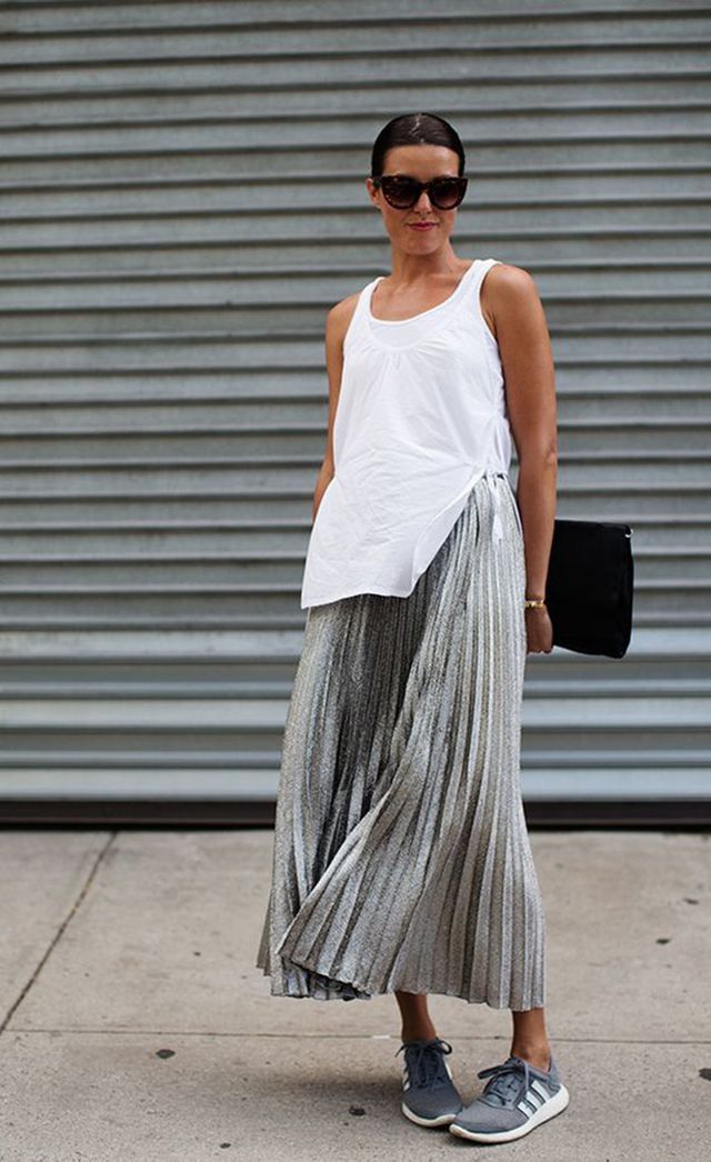 silver skirt outfit ideas 0064